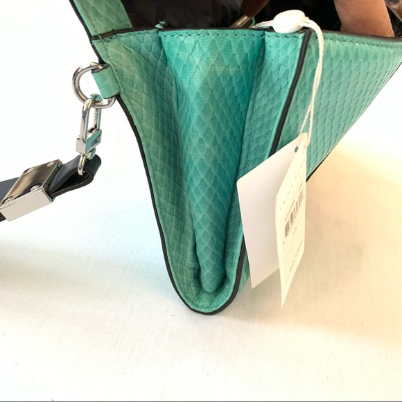 Authentic Trina Turk Tri Colored Leather Clutch - Picture 5 of 11